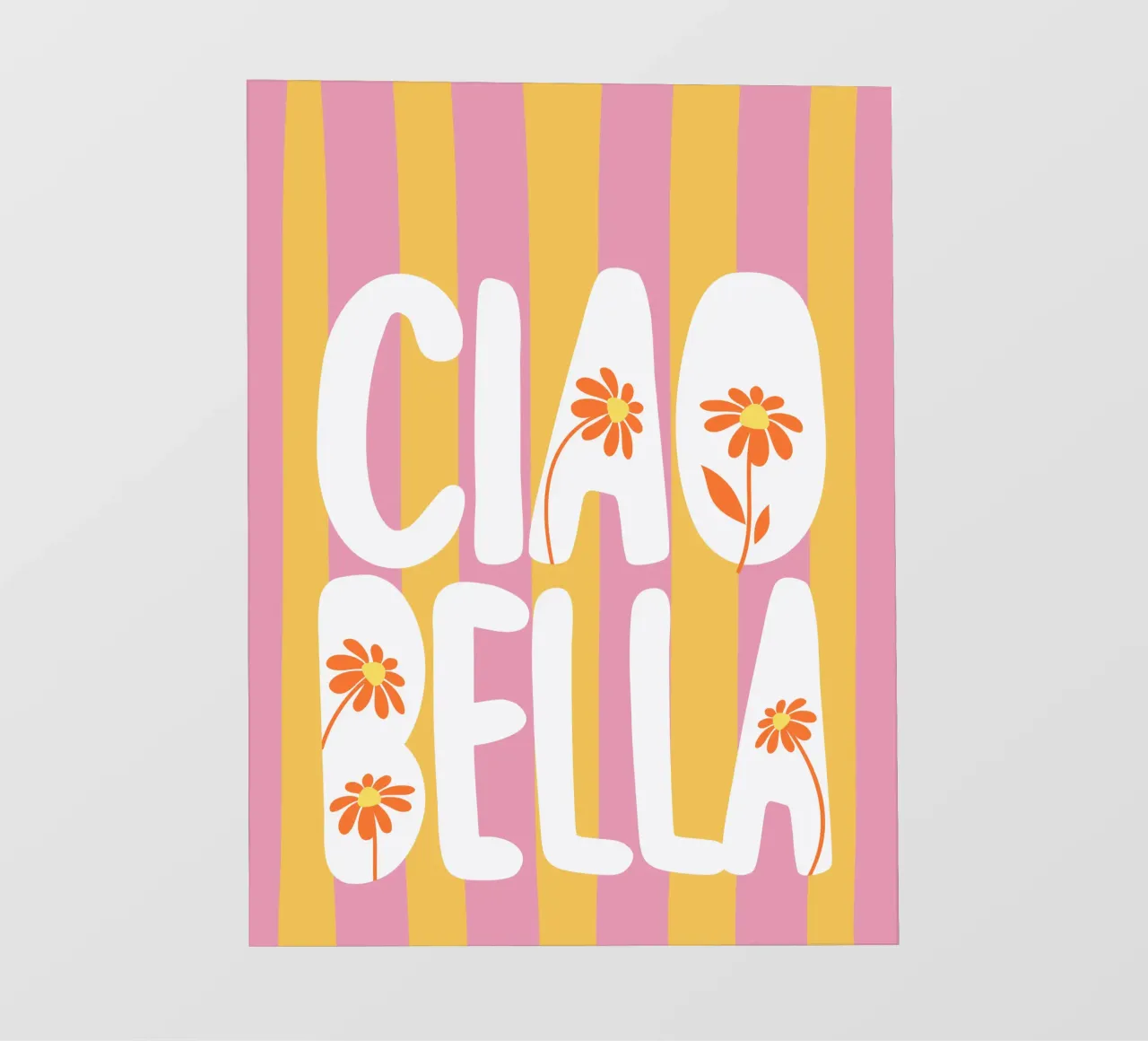 Ciao Bella telo in pvc da dericktype