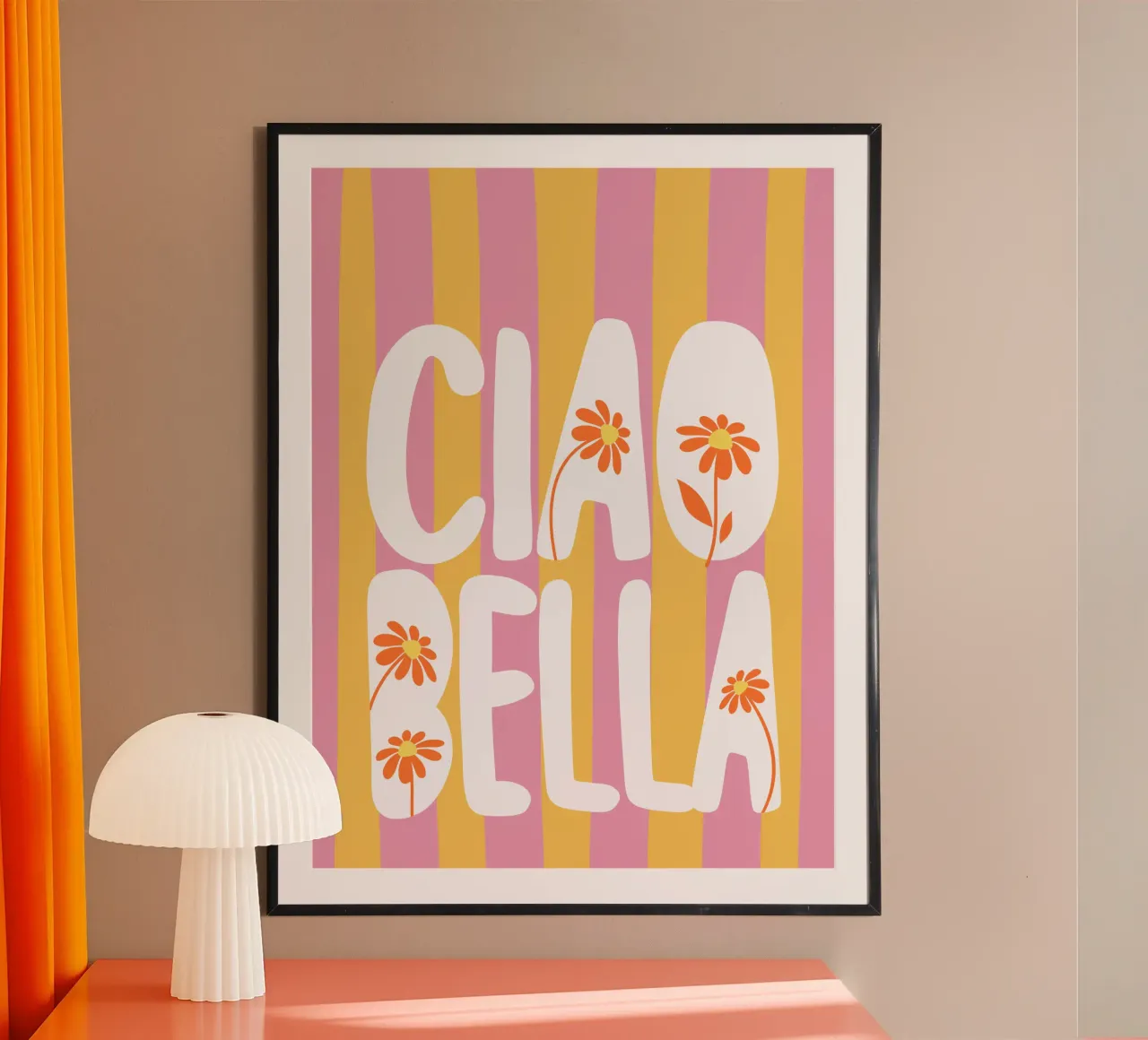 Ciao Bella poster da dericktype