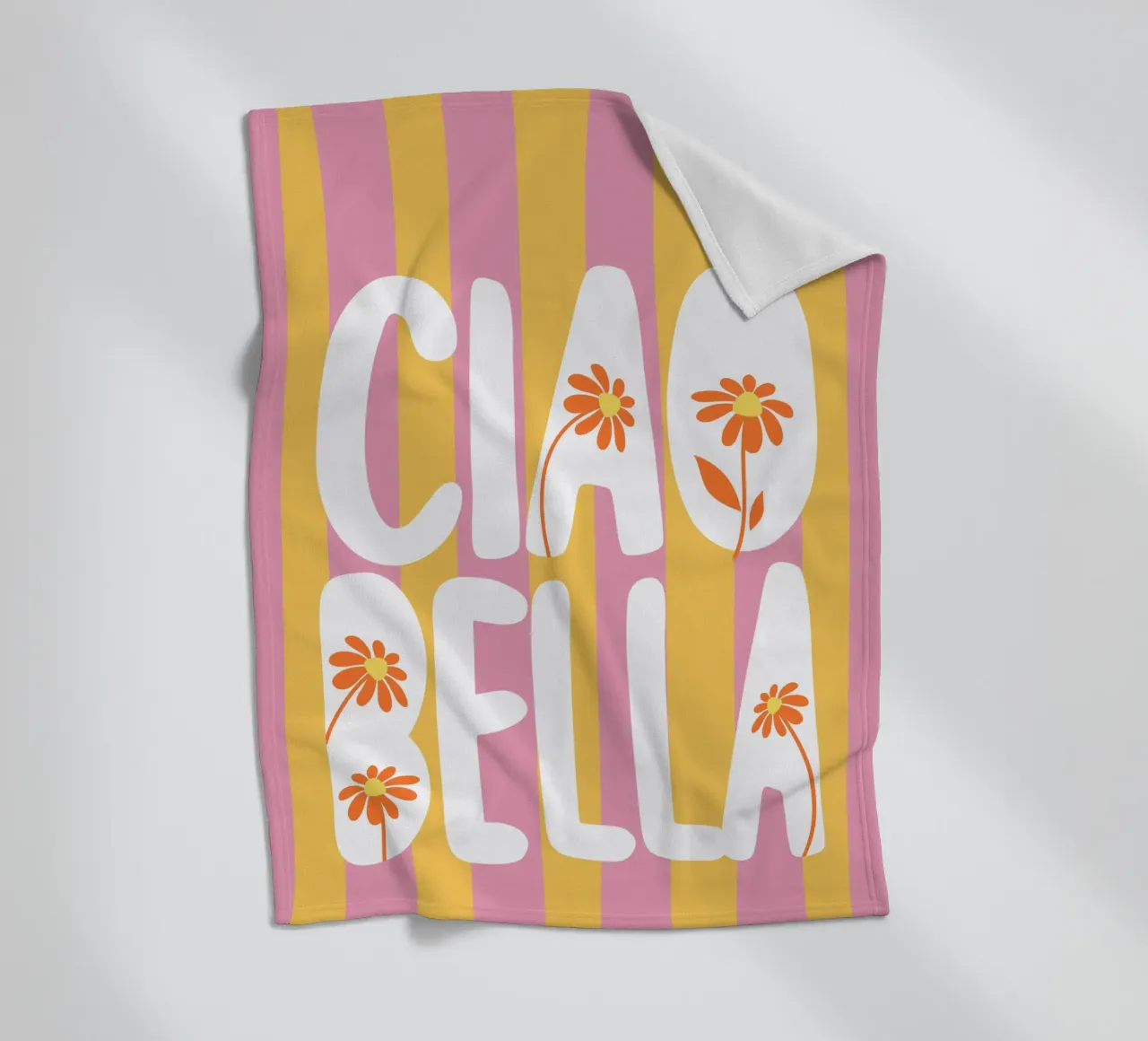 Ciao Bella coperta in pile da dericktype