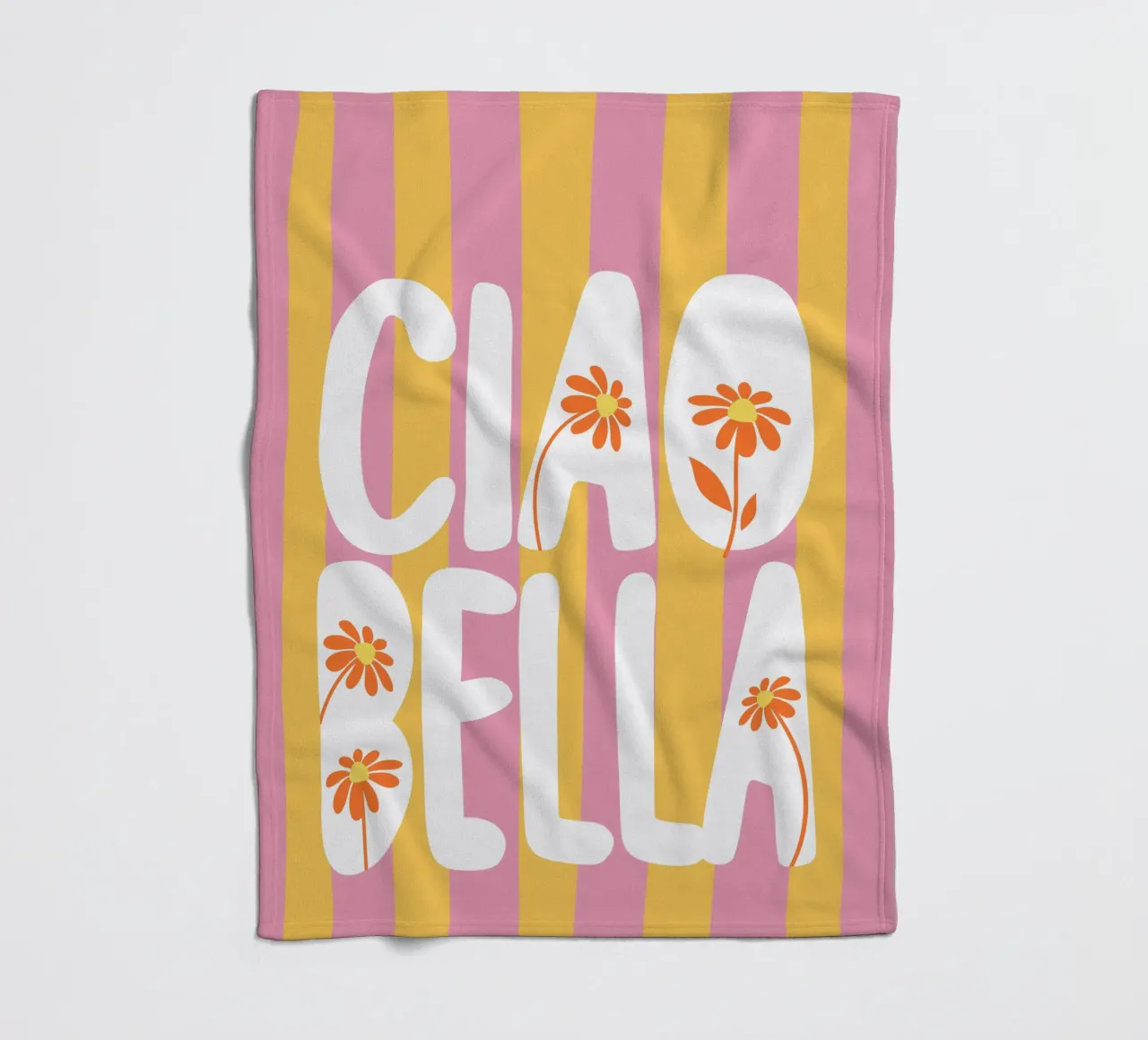 Ciao Bella coperta in pile da dericktype