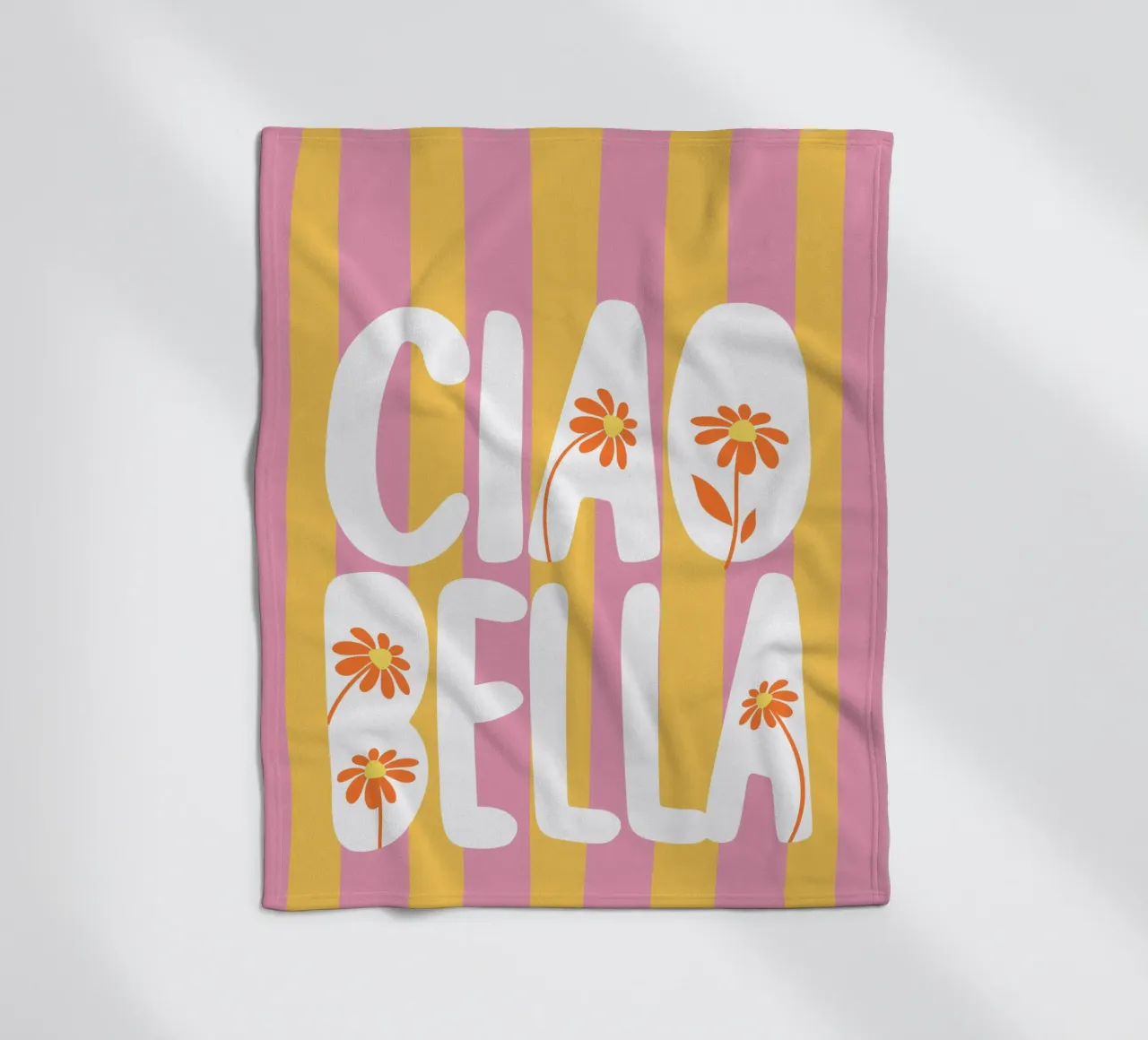 Ciao Bella coperta in pile da dericktype