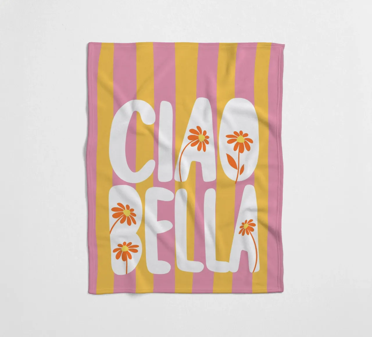 Ciao Bella coperta in pile da dericktype