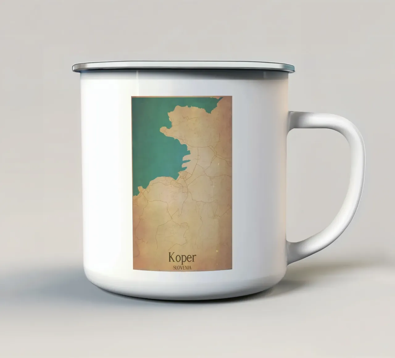 Koper SLOVENIA tazza in smalto da WorldPrint