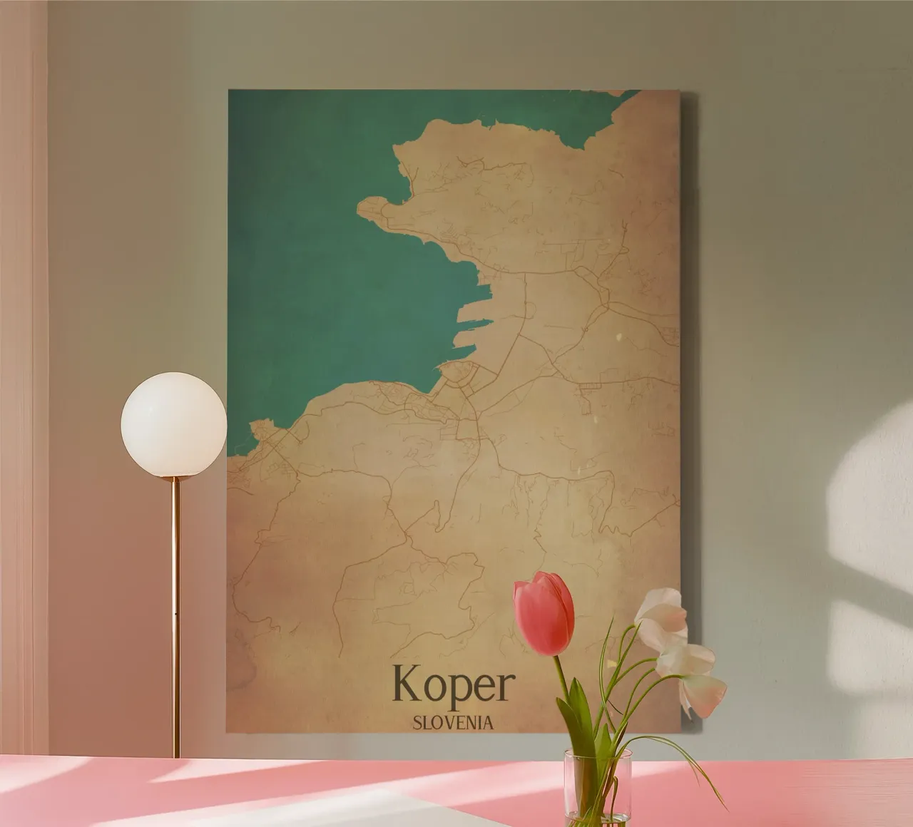 Koper SLOVENIA tela con Cornice a cassetta da WorldPrint