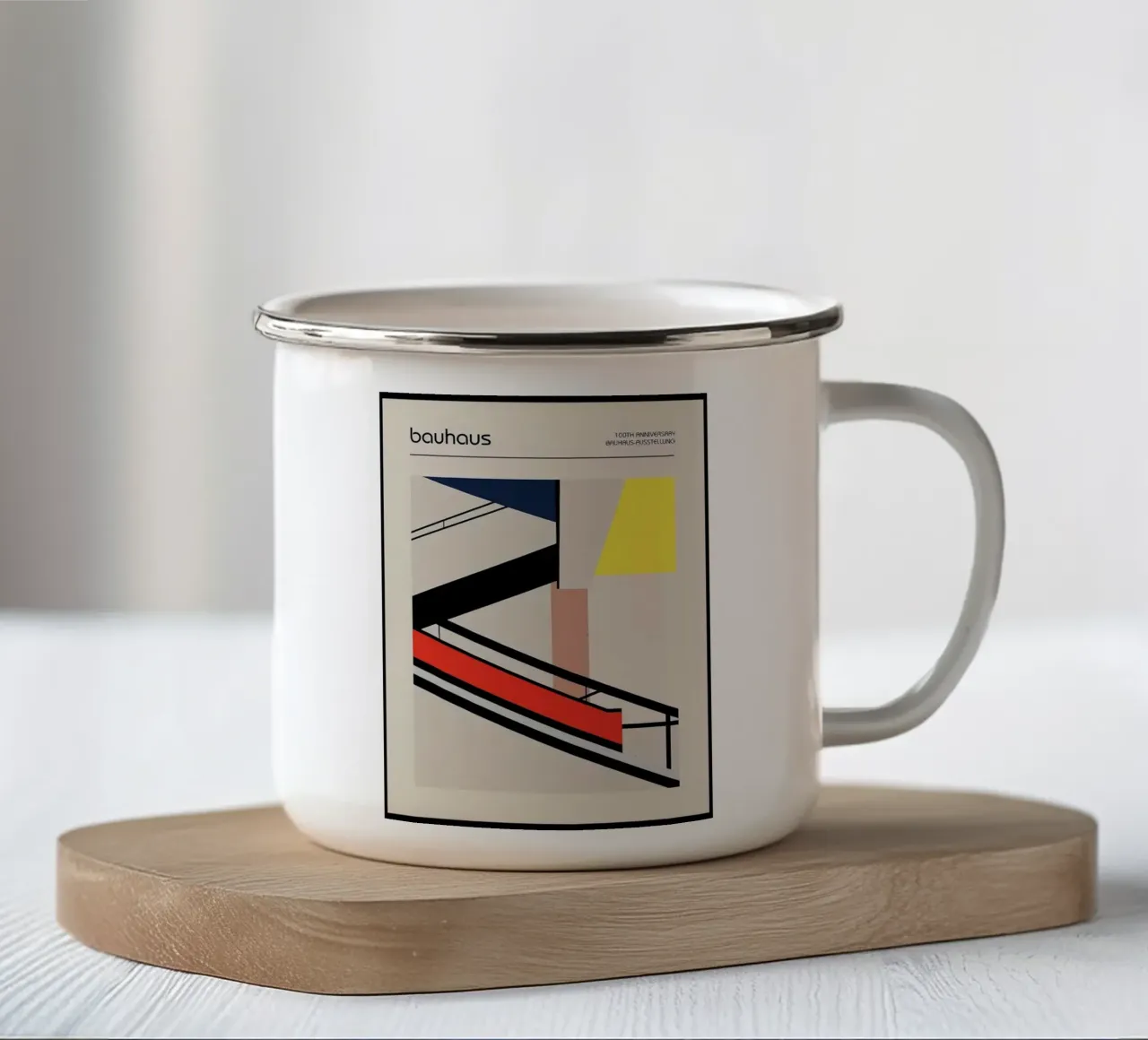 Mostra Bauhaus tazza in smalto da Brooke