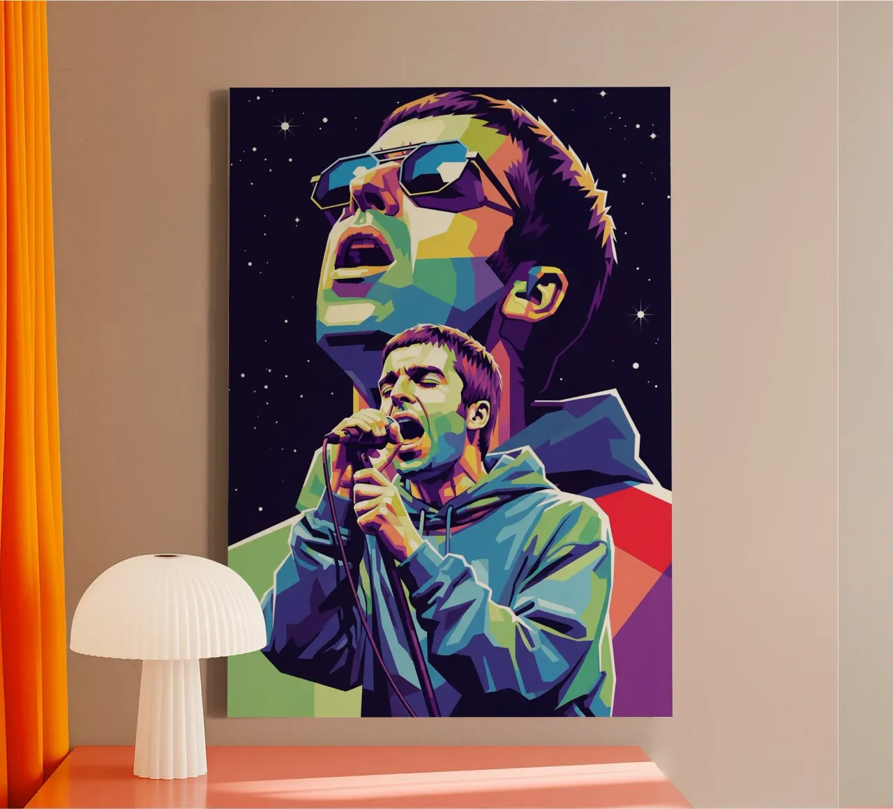 Liam Gallagher - Oasis toile avec Caisse américaine de Hantamrata