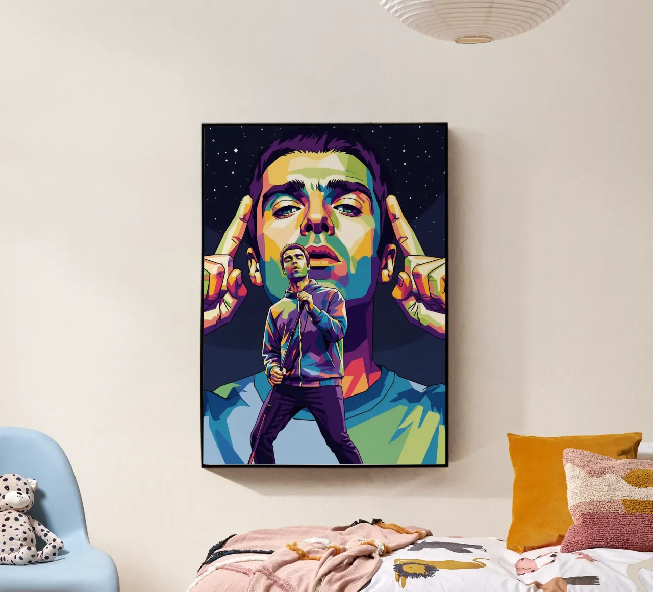 Al estilo de Liam Gallagher metacrilato de Hantamrata