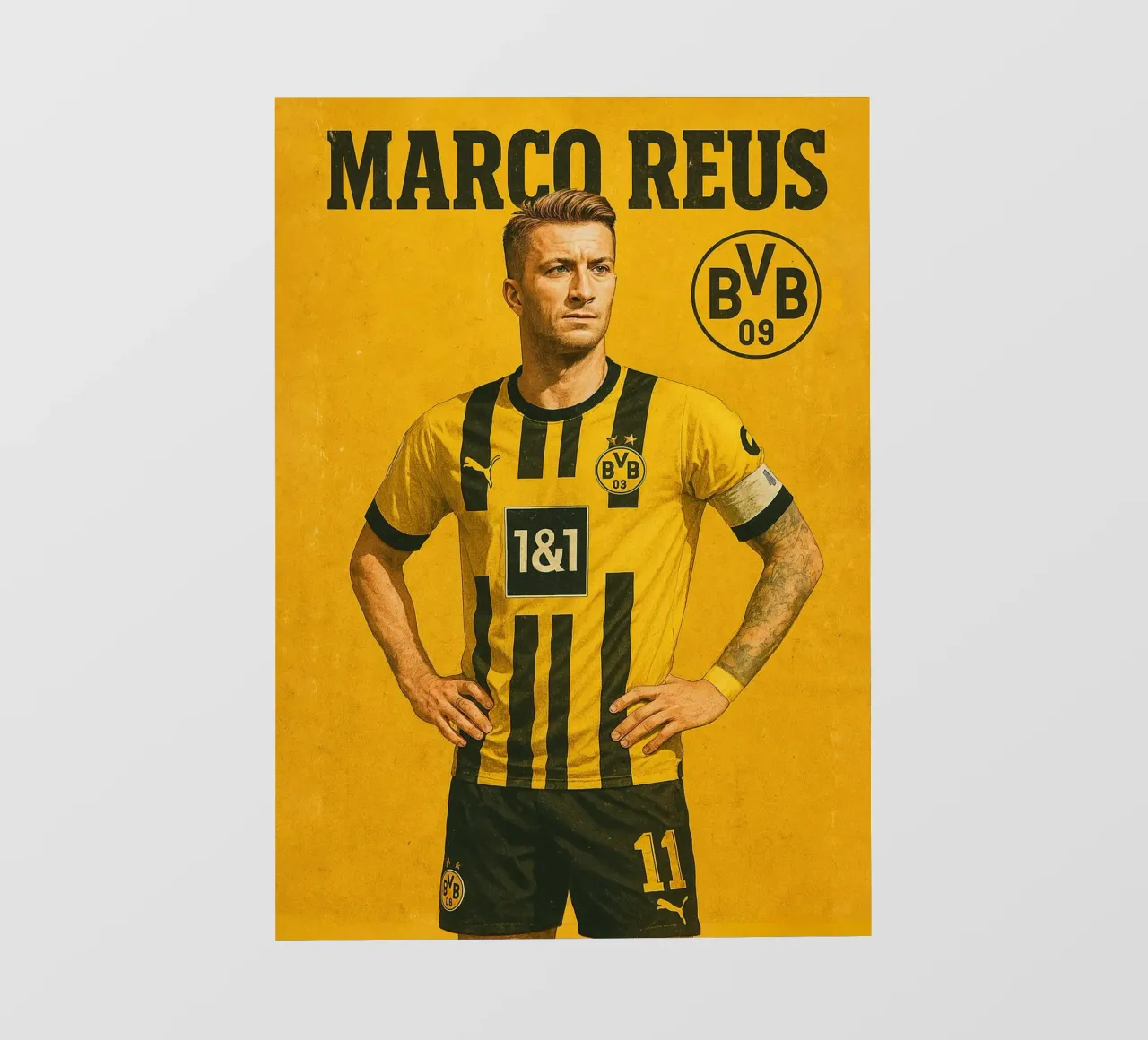 Marco Reus pellicola backlit da Cyberpunk Canvas