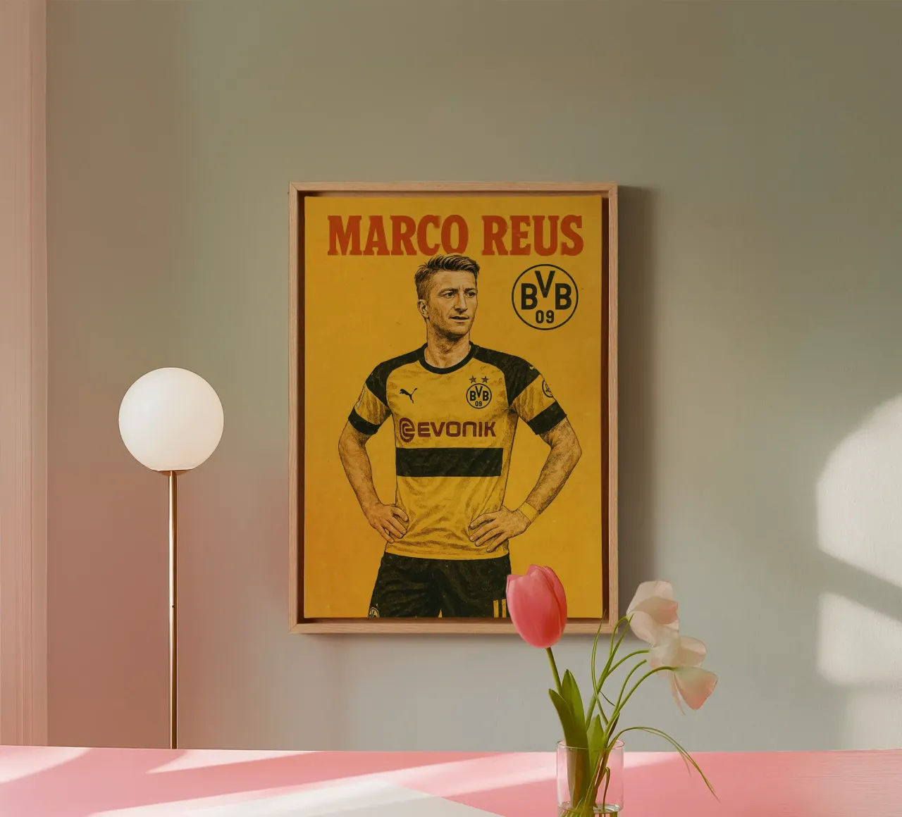 Marco Reus tela con Cornice a cassetta da Cyberpunk Canvas