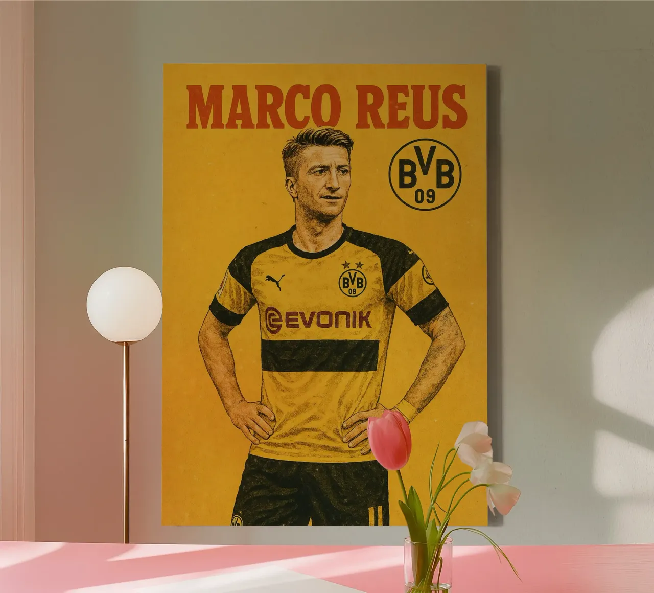Marco Reus tela con Cornice a cassetta da Cyberpunk Canvas