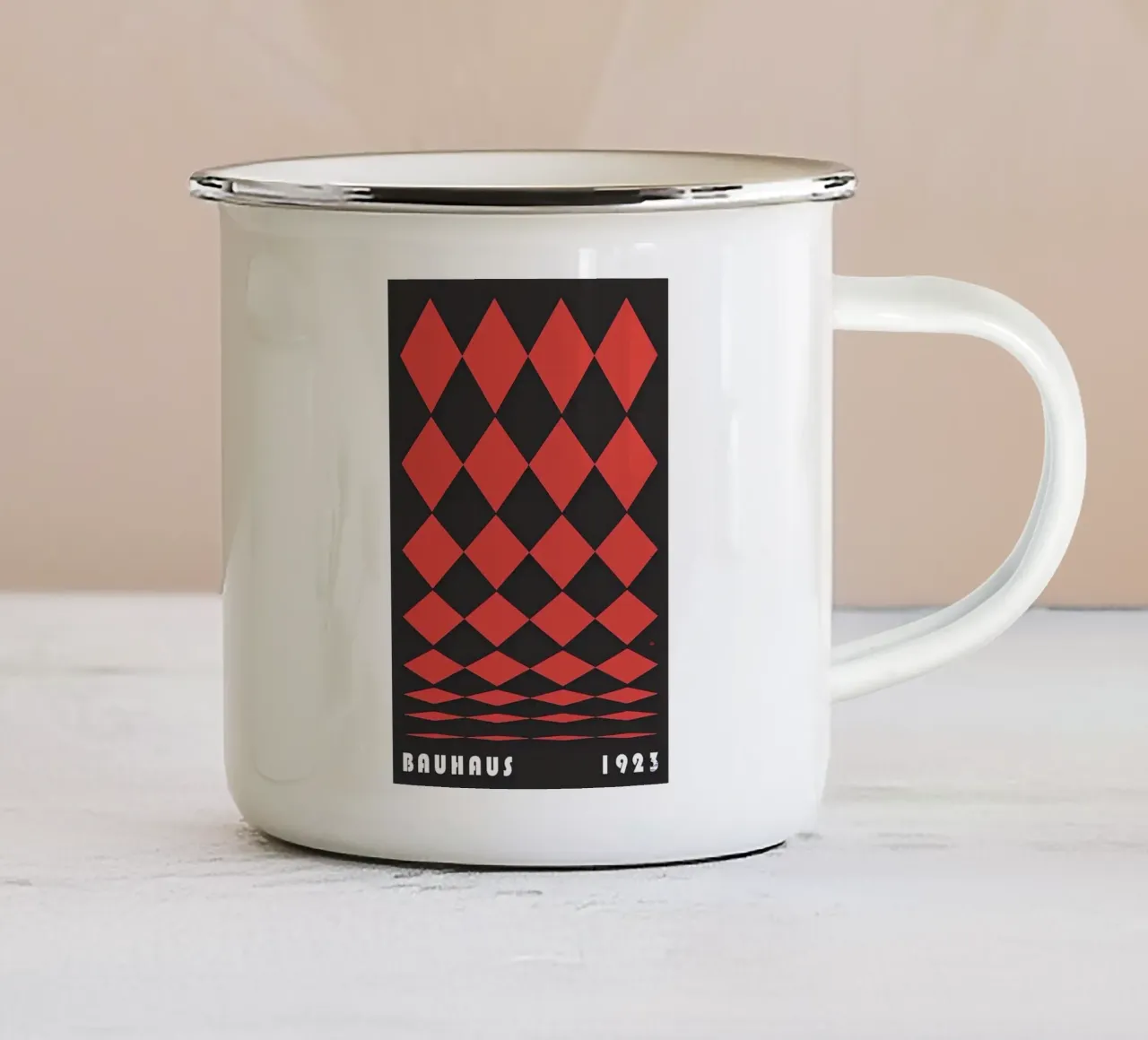 Bauhaus 1923 tazza in smalto da Narciso