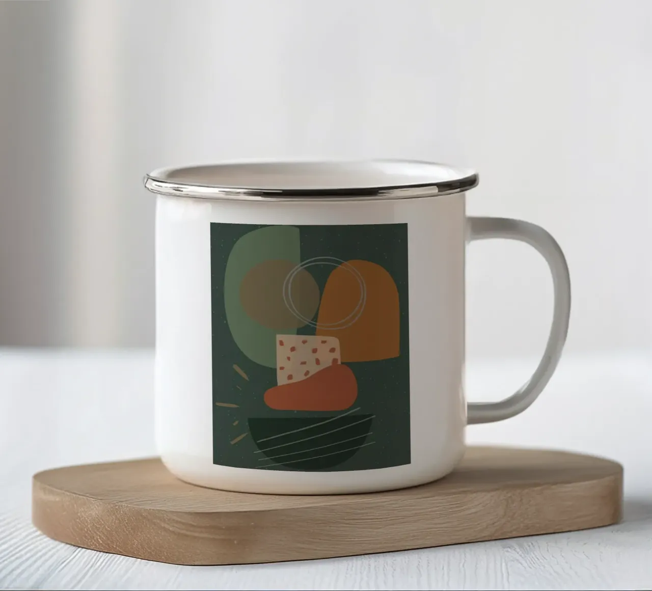 shape random food tazza in smalto da comura