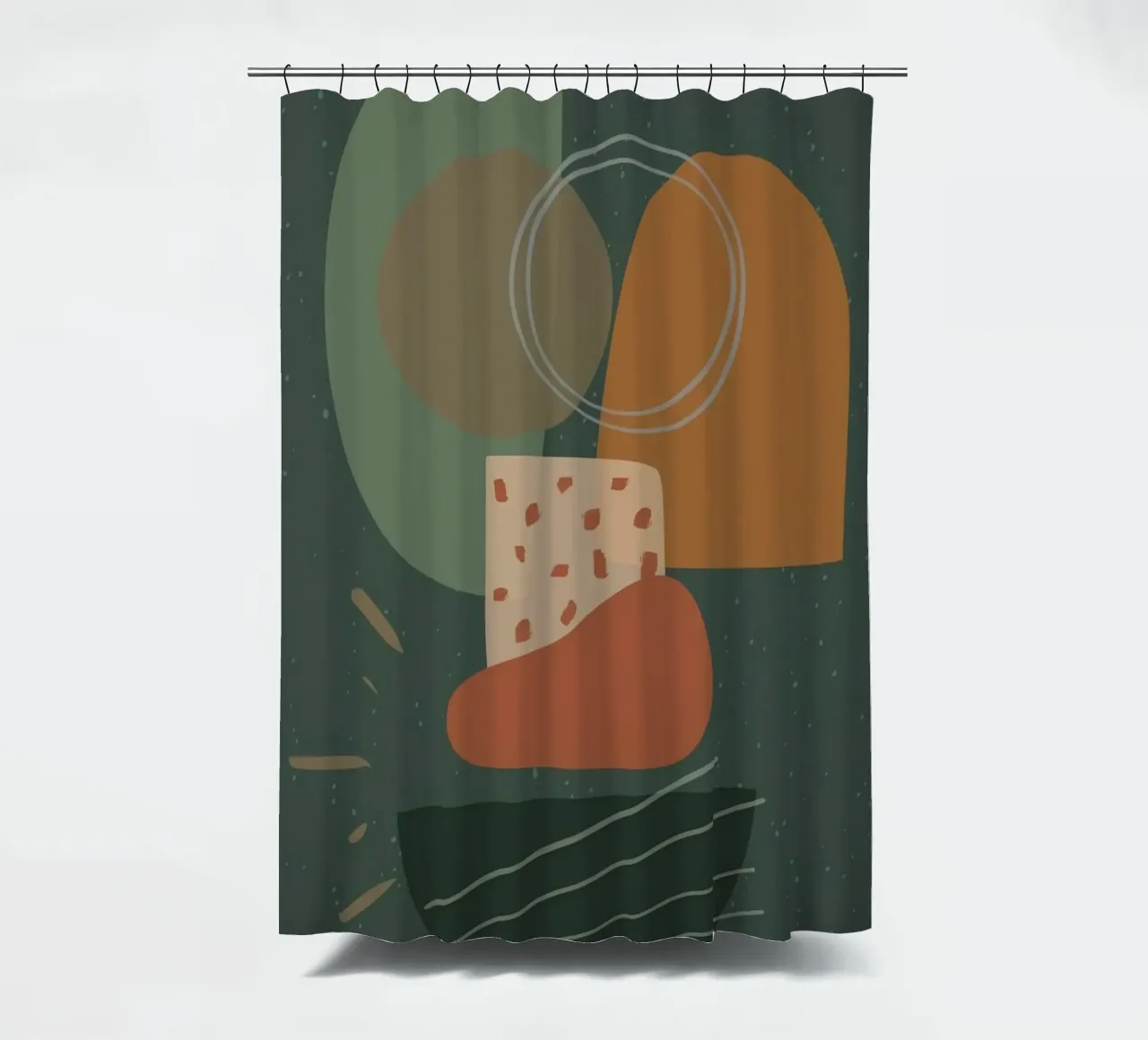 shape random food tenda da doccia da comura