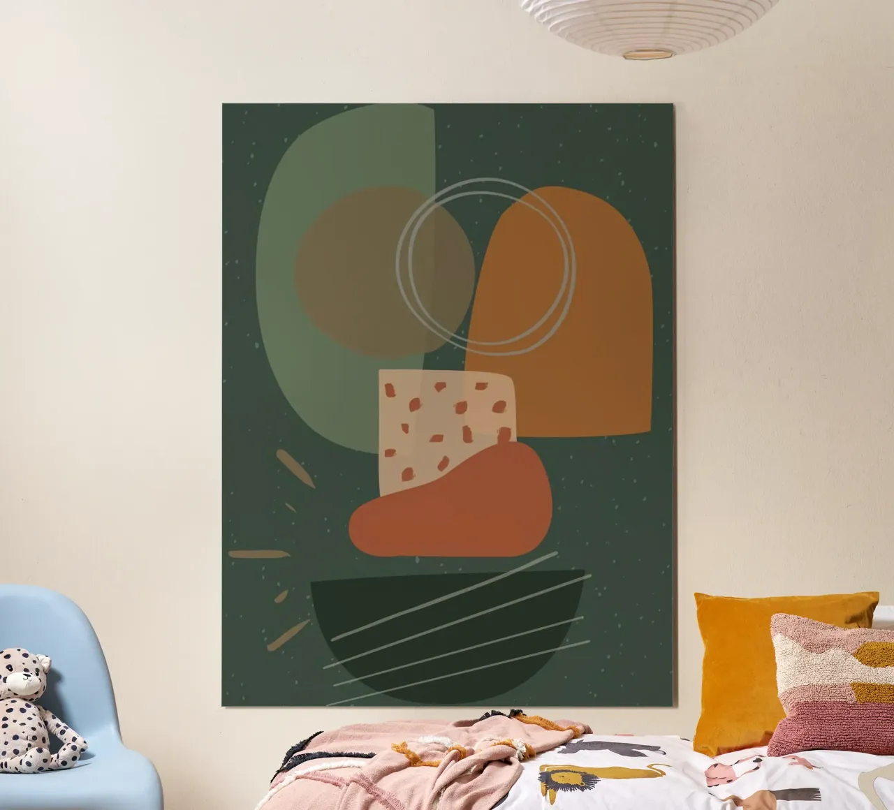 shape random food poster con telaio in plastica da comura