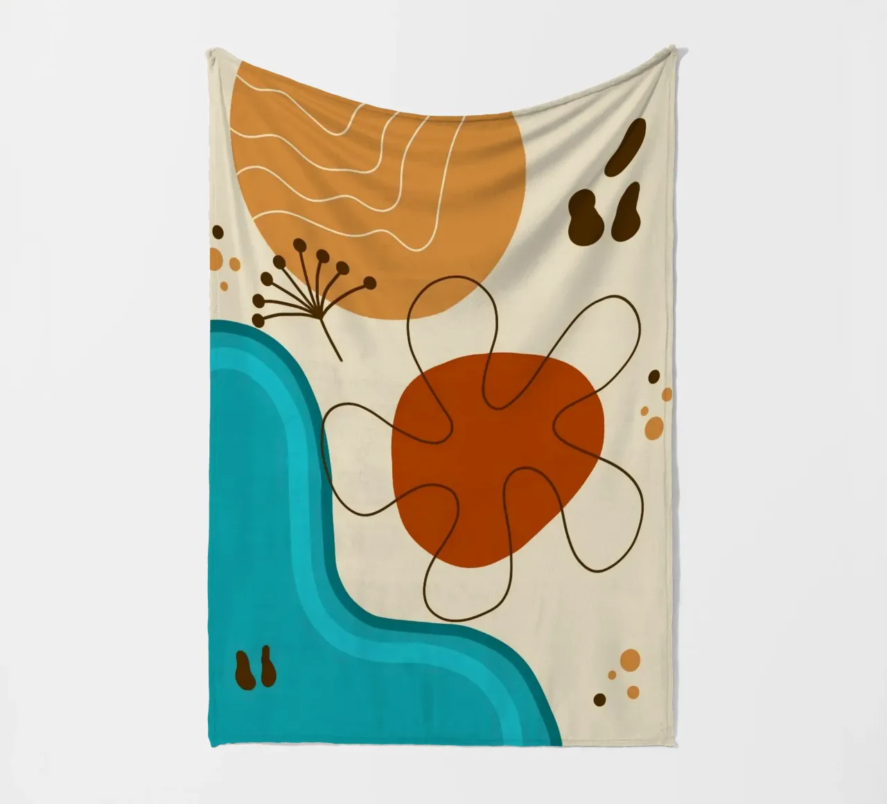funny color shape coperta in pile da comura