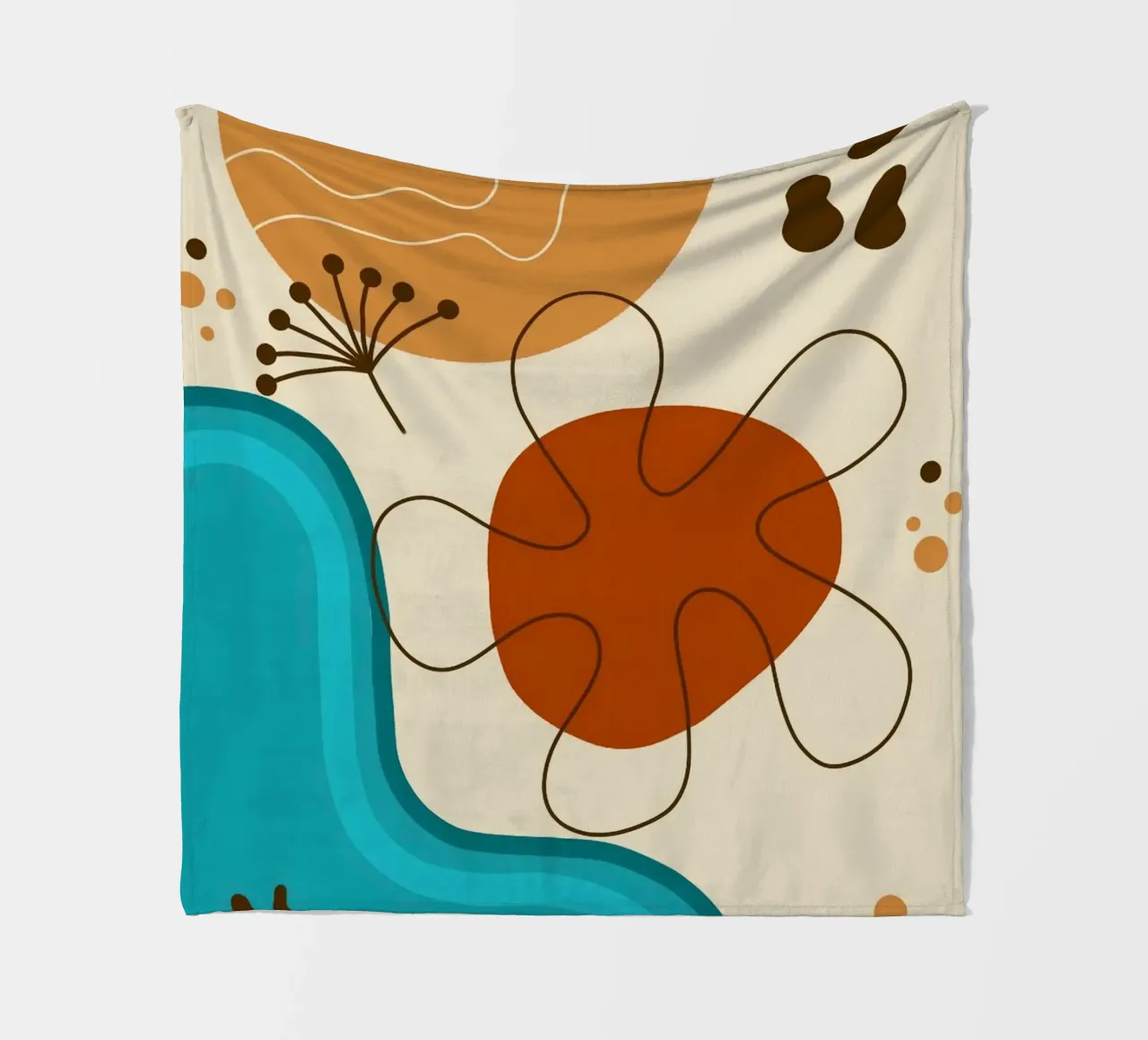 funny color shape coperta in pile da comura