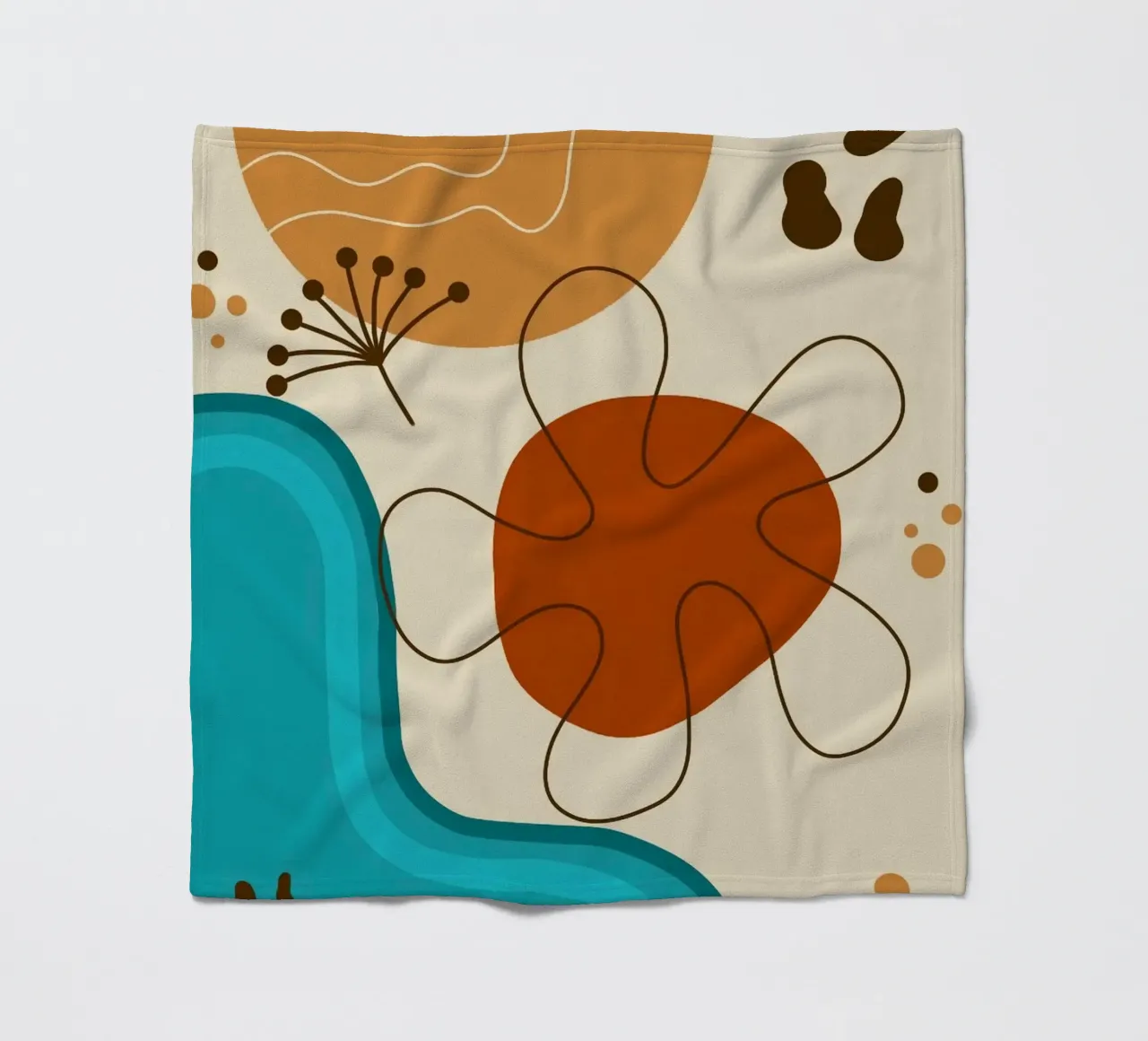 funny color shape coperta in pile da comura
