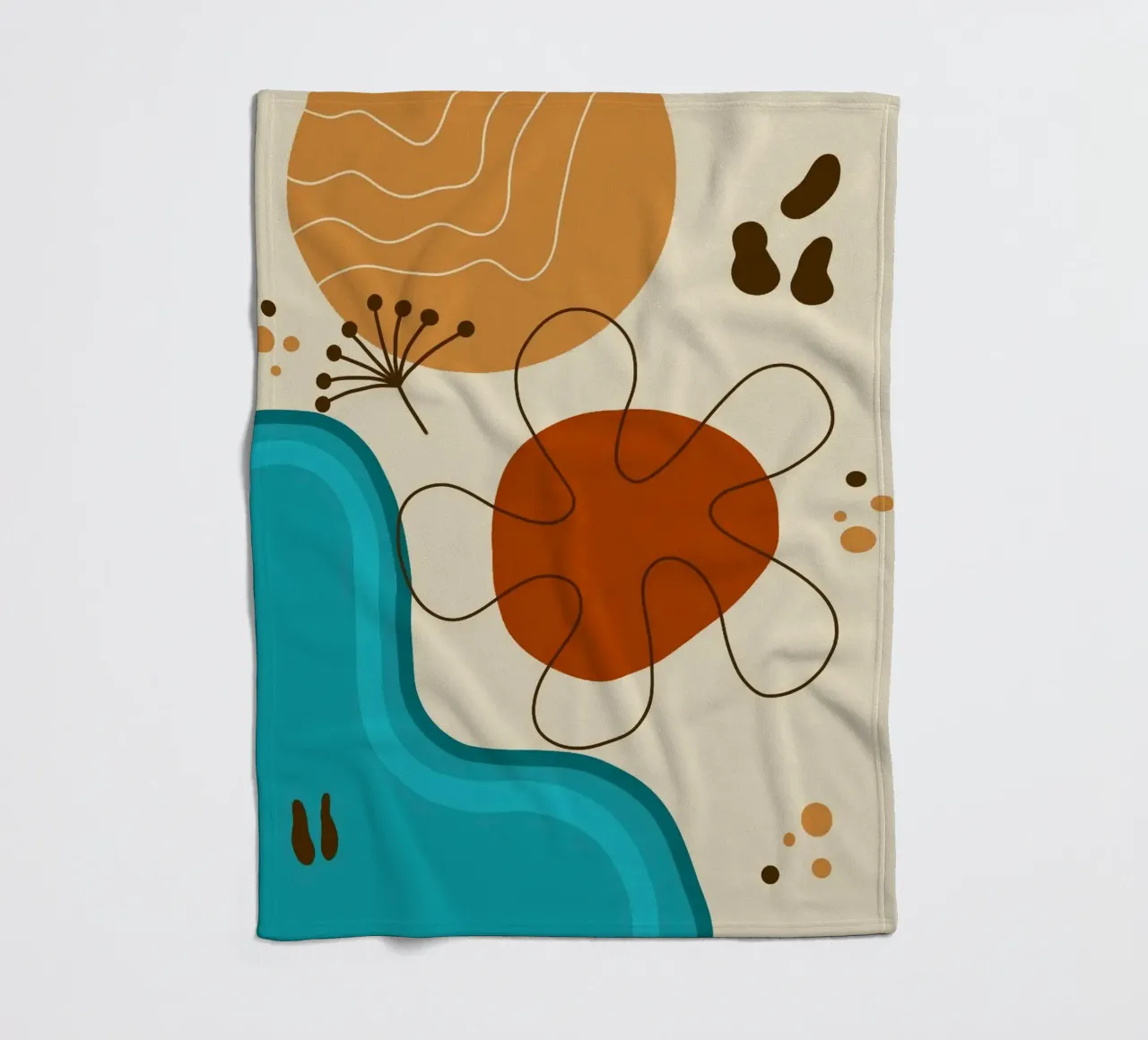 funny color shape coperta in pile da comura