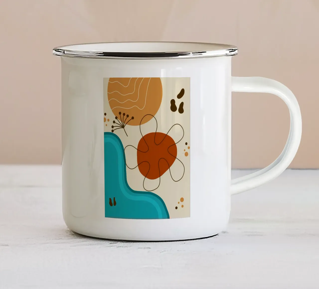 funny color shape tazza in smalto da comura