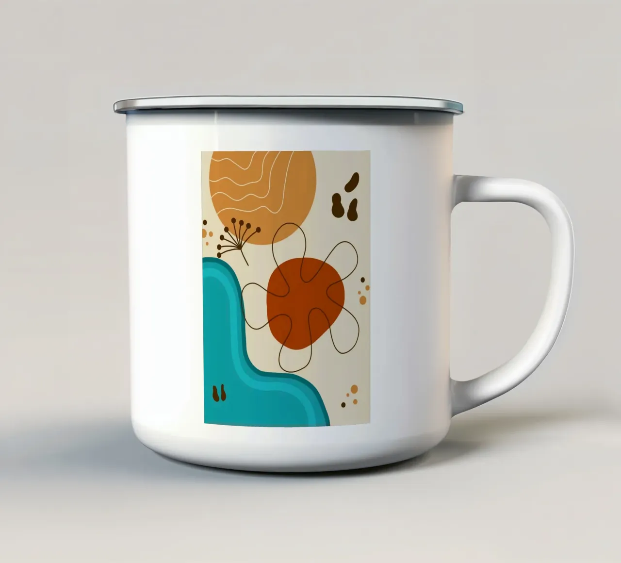 funny color shape tazza in smalto da comura