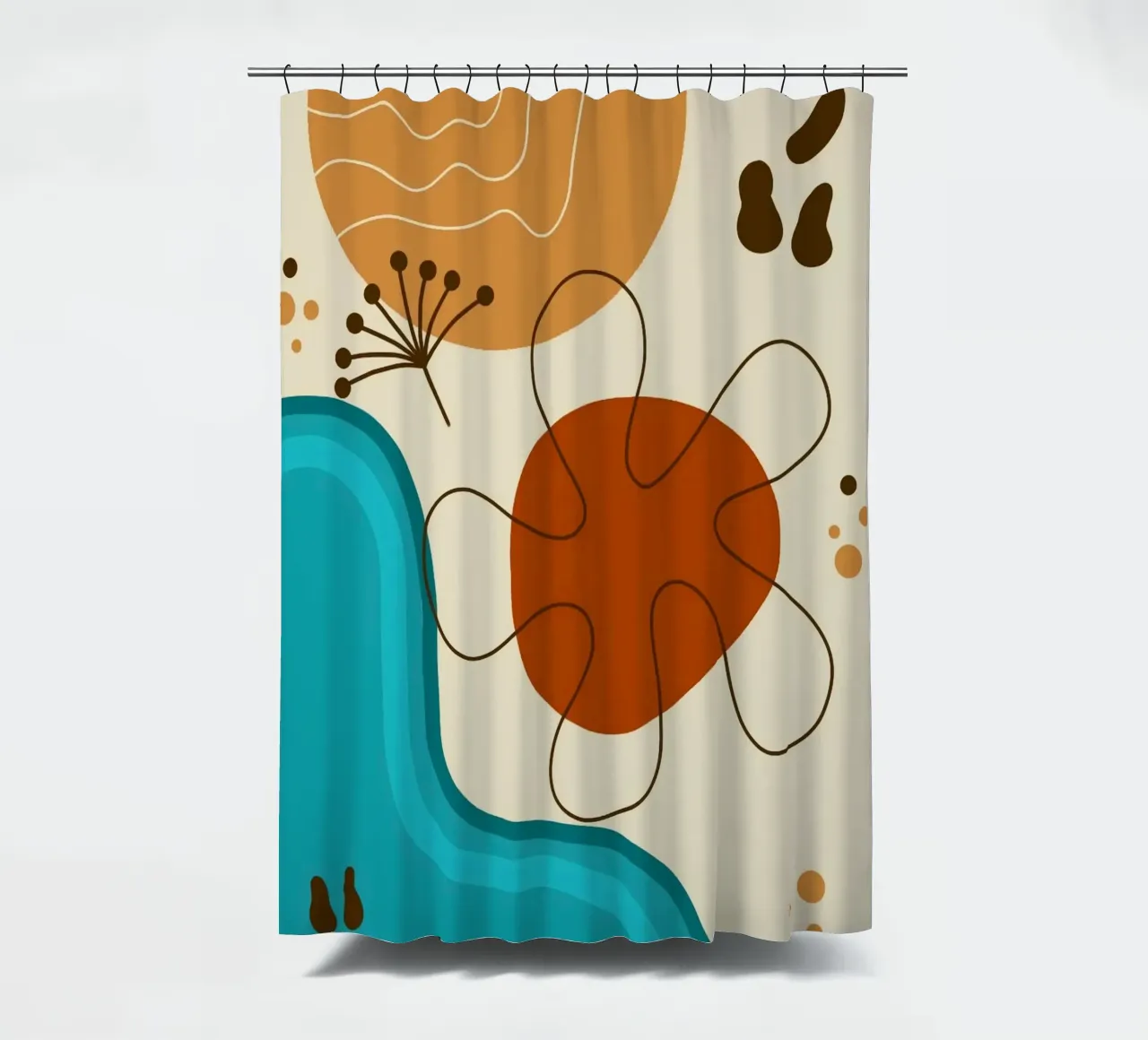 funny color shape tenda da doccia da comura