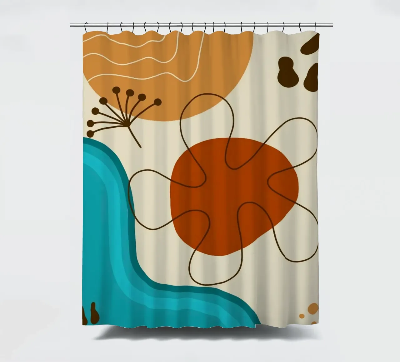 funny color shape tenda da doccia da comura