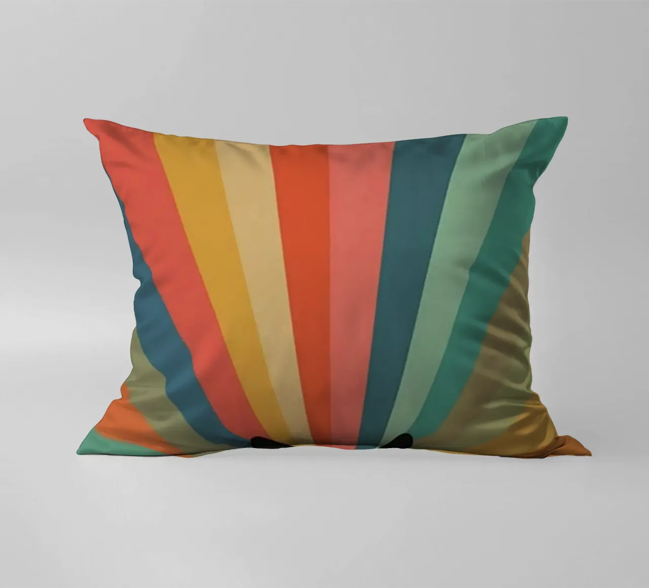 black cat in colorful shade cuscino da comura