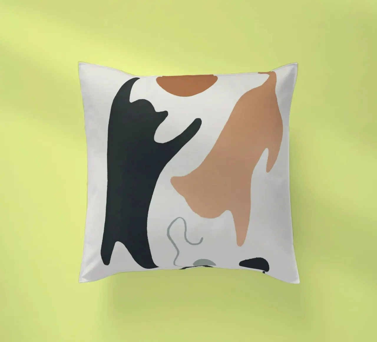 naughty cat play shape cuscino da comura