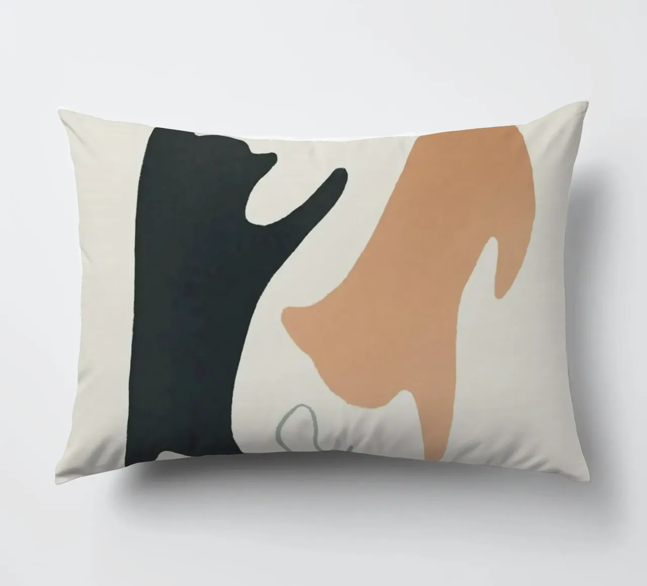 naughty cat play shape cuscino da comura