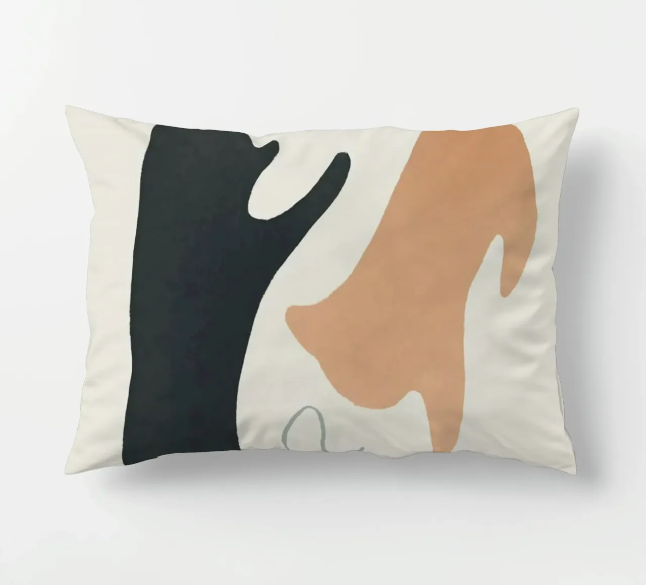 naughty cat play shape cuscino da comura