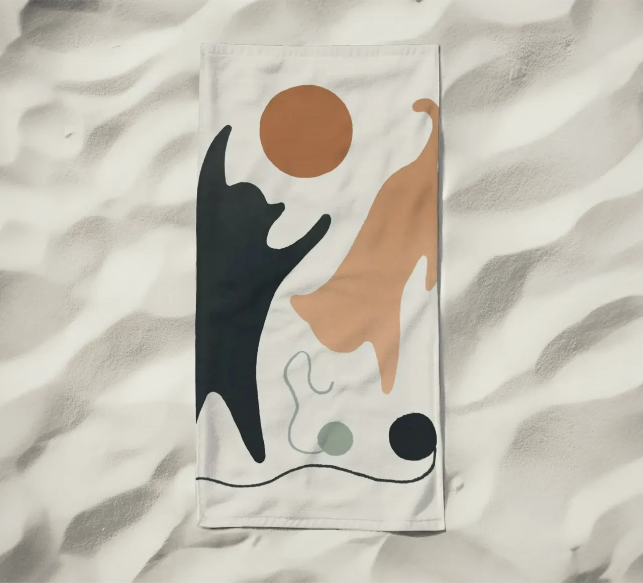 naughty cat play shape telo mare da comura