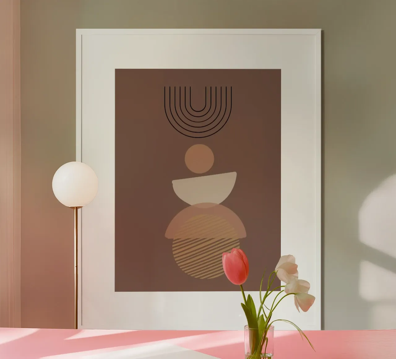 balance shape circle curve poster da Josum
