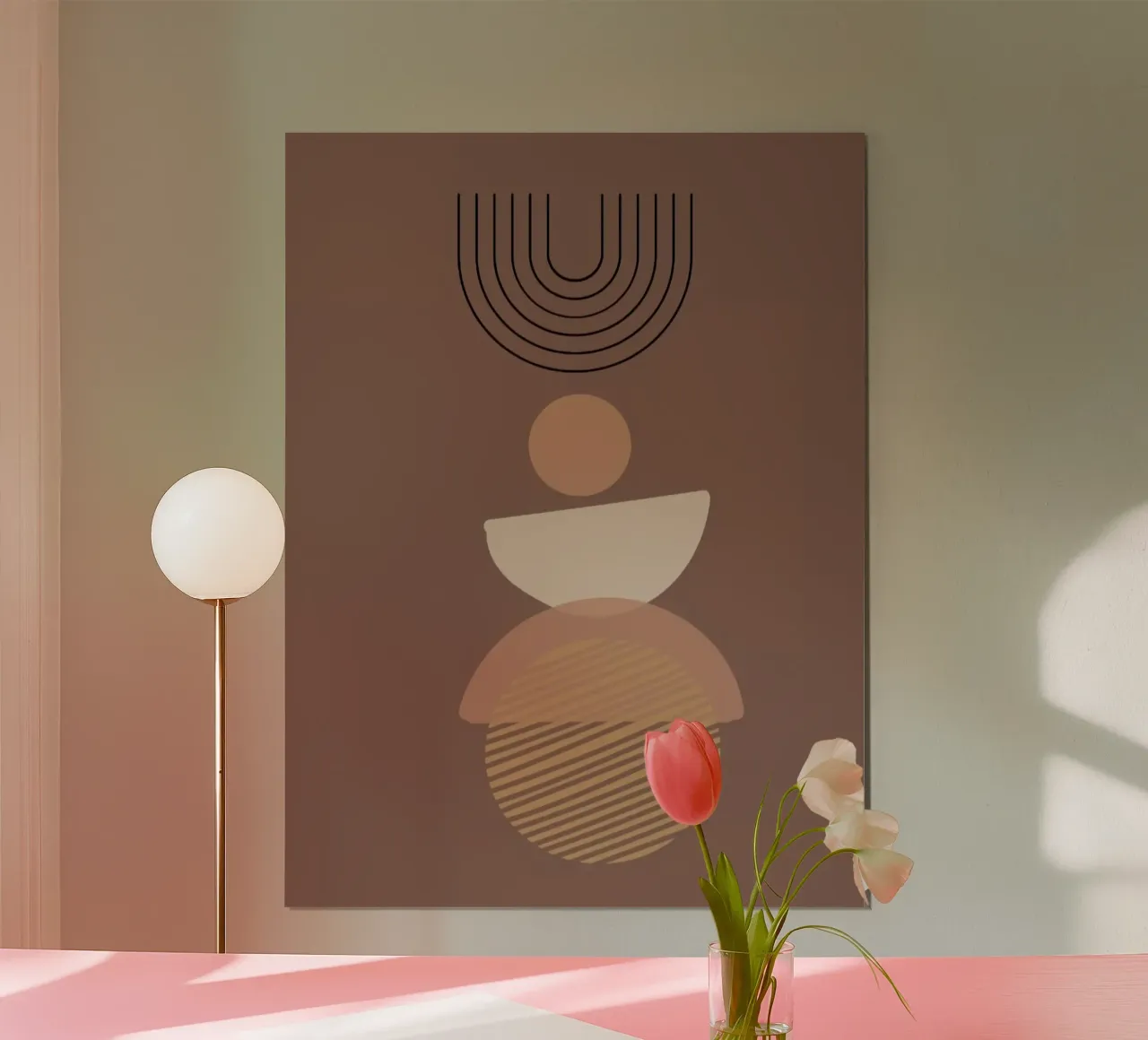 balance shape circle curve poster da Josum
