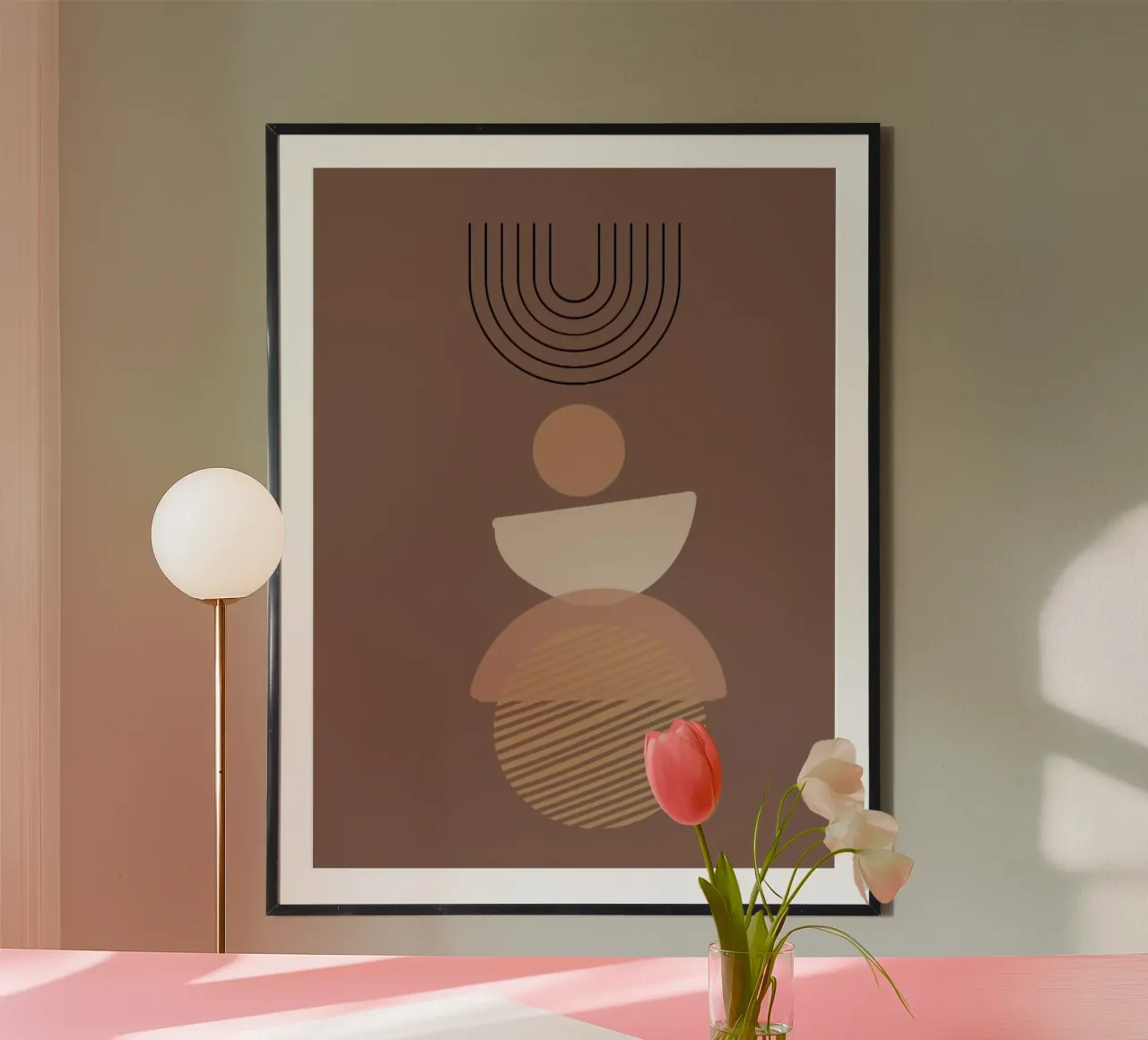 balance shape circle curve poster da Josum