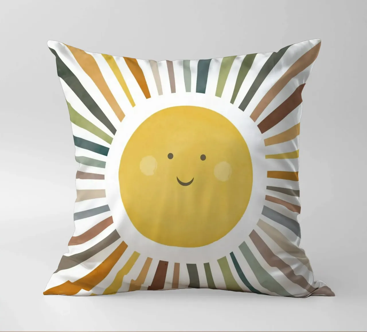 sun shine line colorful cuscino da comura