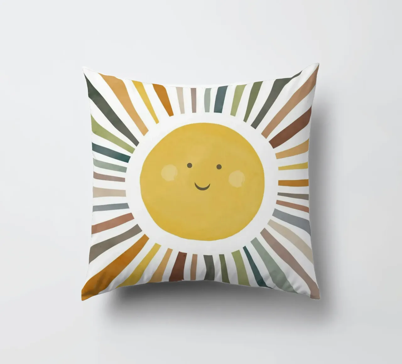sun shine line colorful cuscino da comura