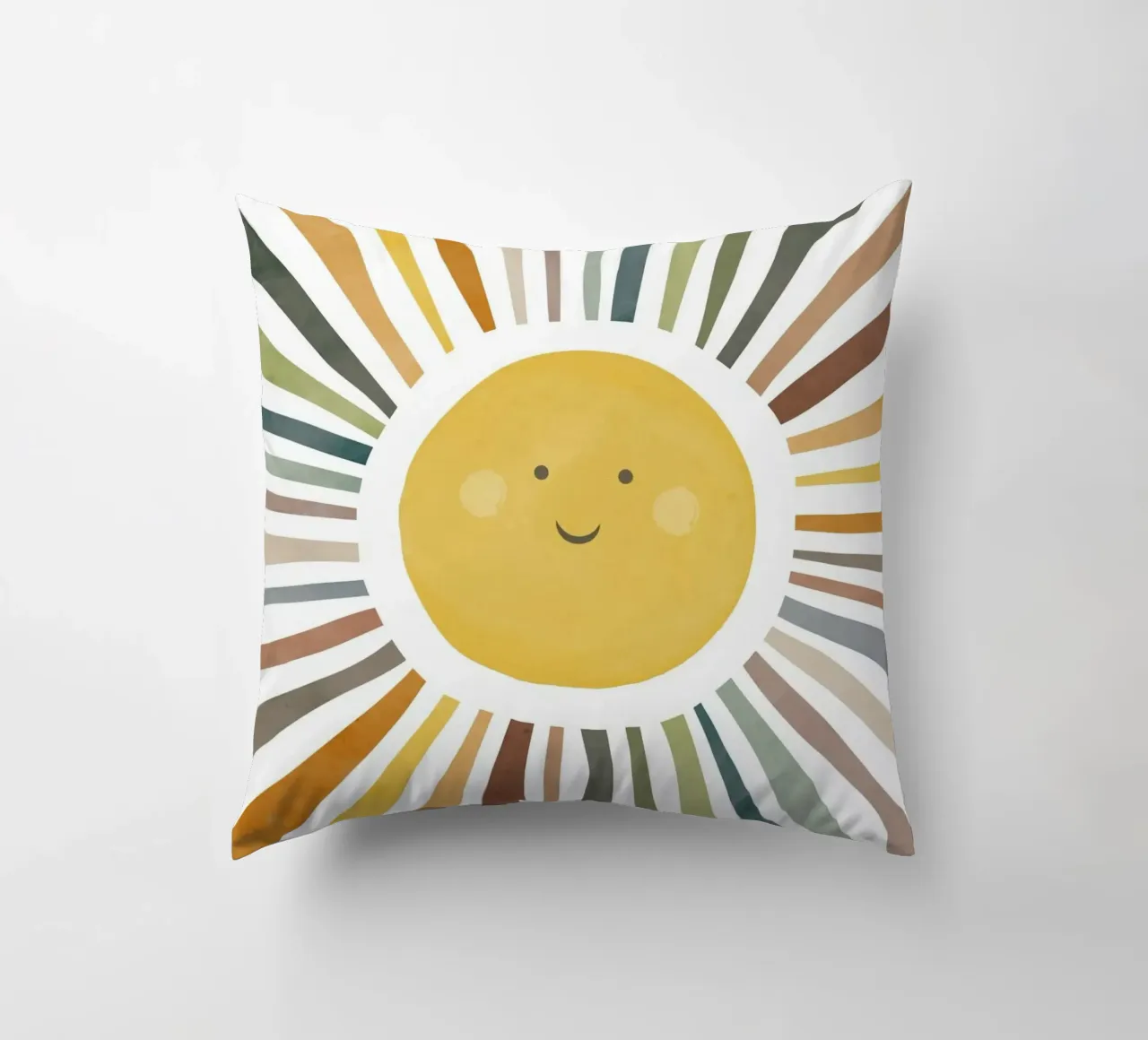 sun shine line colorful cuscino da comura