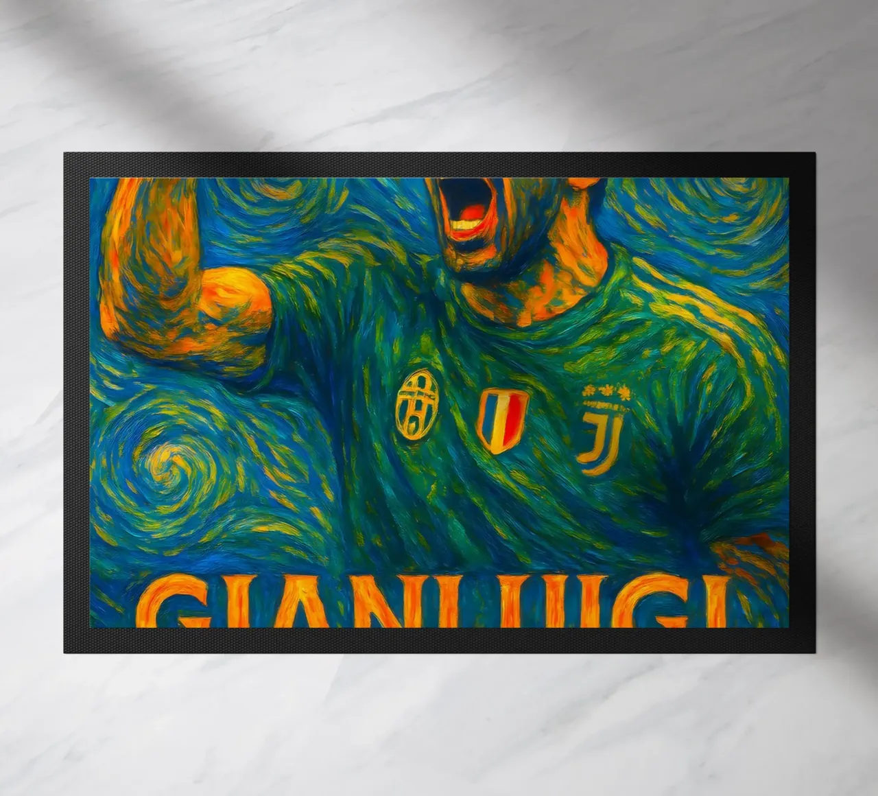 Gianluigi Buffon zerbino da Cyberpunk Canvas