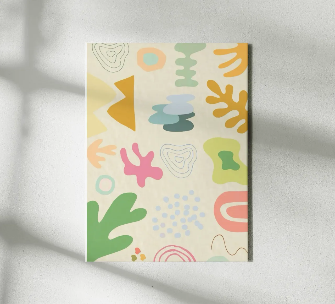 symbol colorful funny canvas with Floater frame by Josum