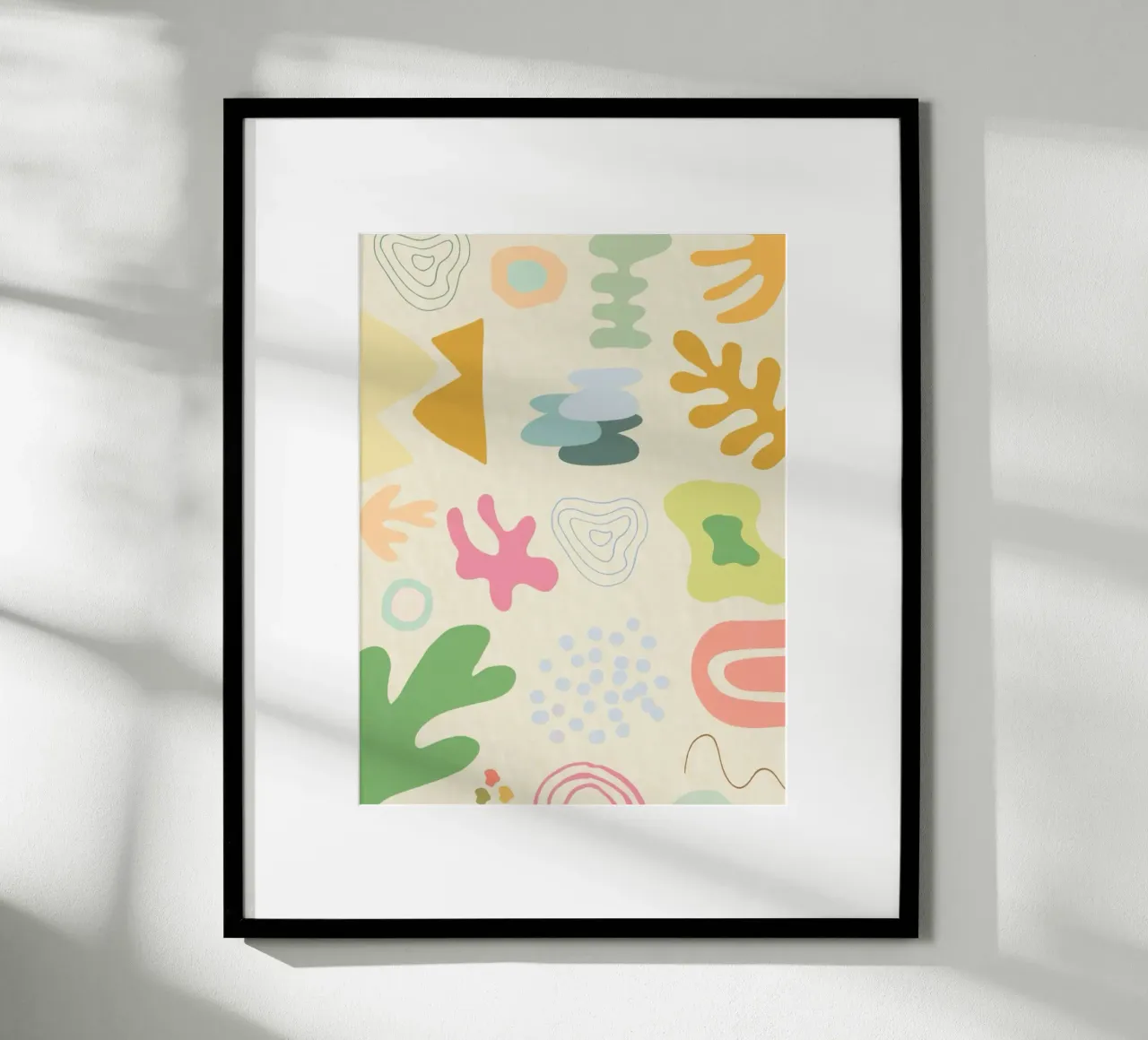 symbol colorful funny poster con telaio in alluminio da Josum