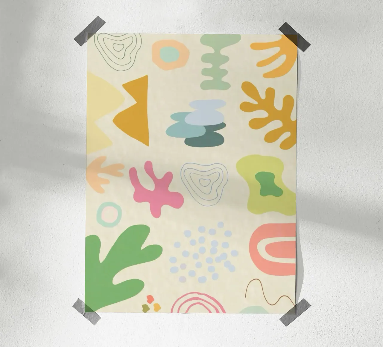 symbol colorful funny poster con telaio in alluminio da Josum