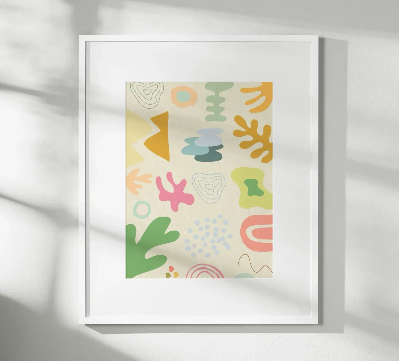 symbol colorful funny poster con telaio in alluminio da Josum