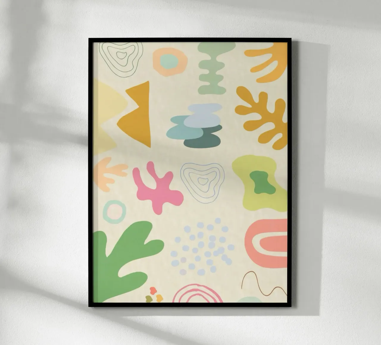 symbol colorful funny poster con telaio in alluminio da Josum
