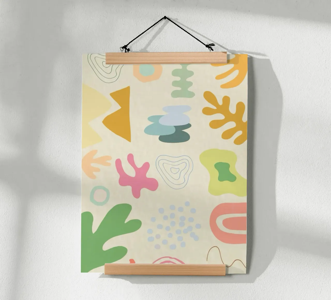 symbol colorful funny poster con telaio in alluminio da Josum