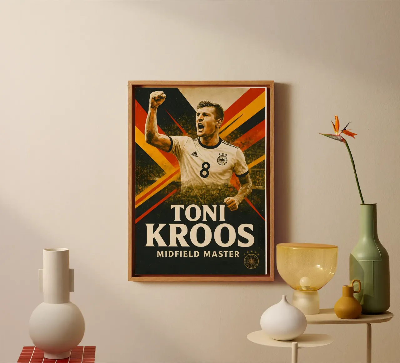 Toni Kroos tela con Cornice a cassetta da Cyberpunk Canvas