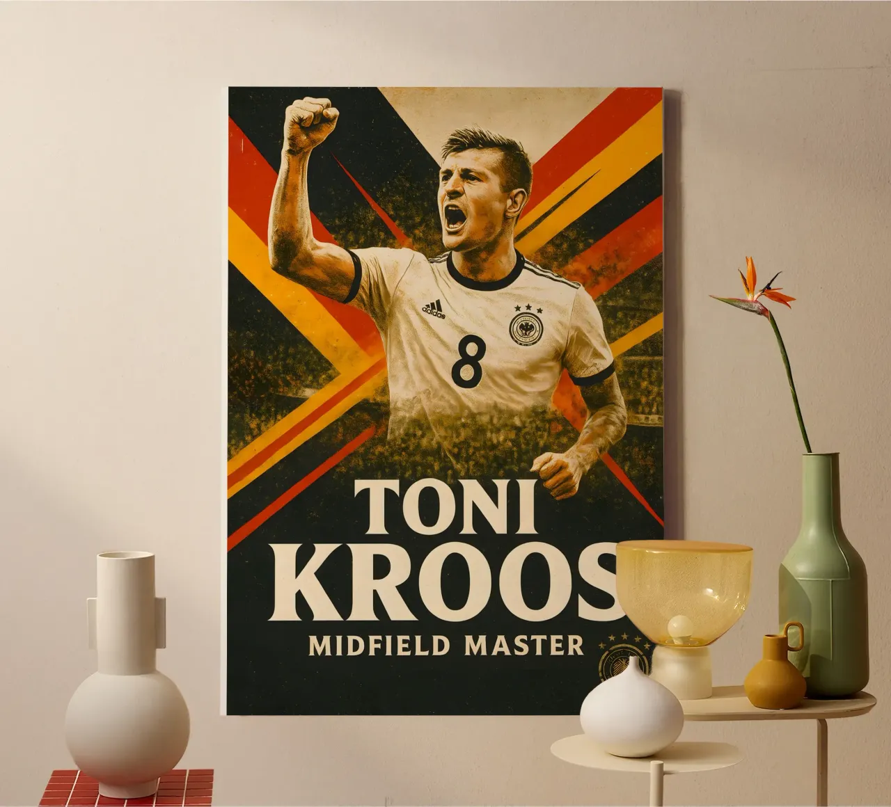 Toni Kroos tela con Cornice a cassetta da Cyberpunk Canvas