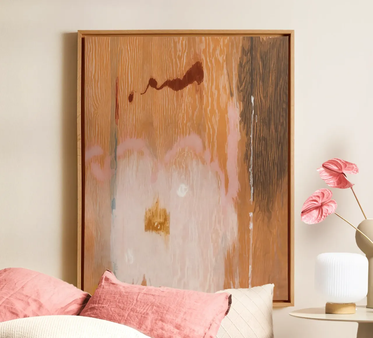 Helen Frankenthaler Vertellingen van Genji VI canvas met Baklijst van The Dillart