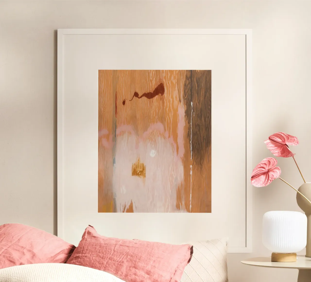 Helen Frankenthaler Racconti di Genji VI poster con telaio in legno da The Dillart
