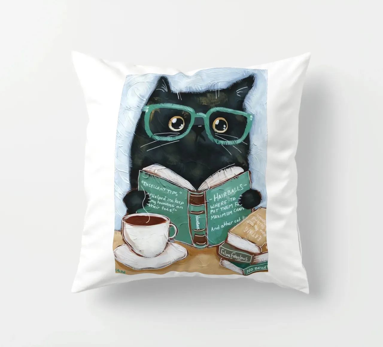 Lecture des chats coussin de Arjun