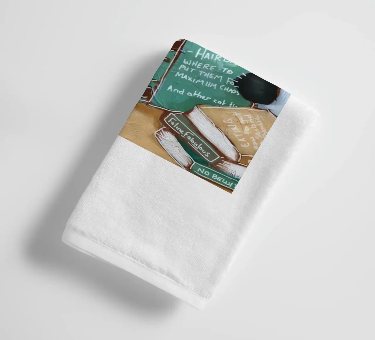 Lecture des chats serviette de bain de Arjun